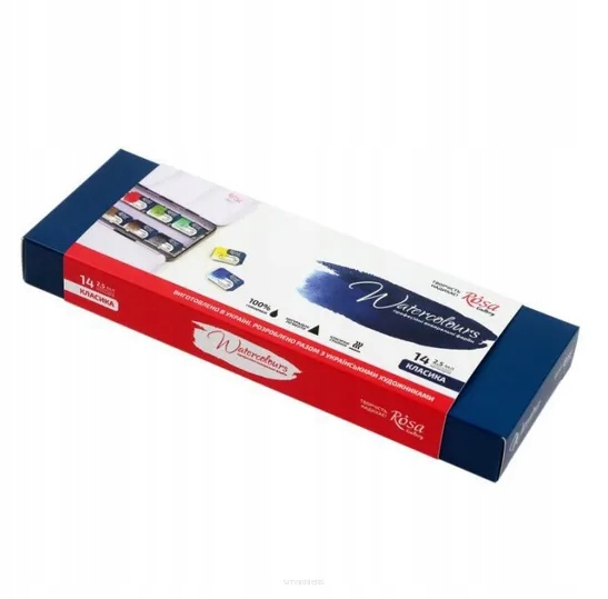 Akvarijní barvy v kostkách Rosa Gallery 14