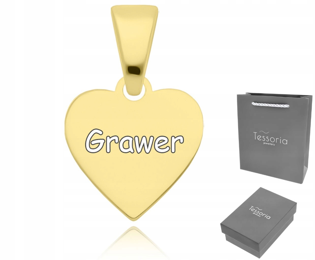 Zlatý Přívěsek 585 Srdce Gravírování Přívěsek Dámské Srdíčko Hladké