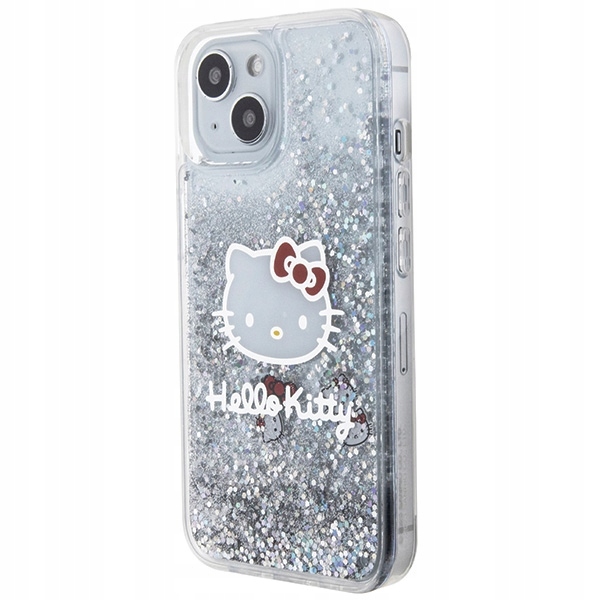 Hello Kitty Etui Hardcase Do Iphone 15 14 13 6.1 Z Liquid Glitter Charms