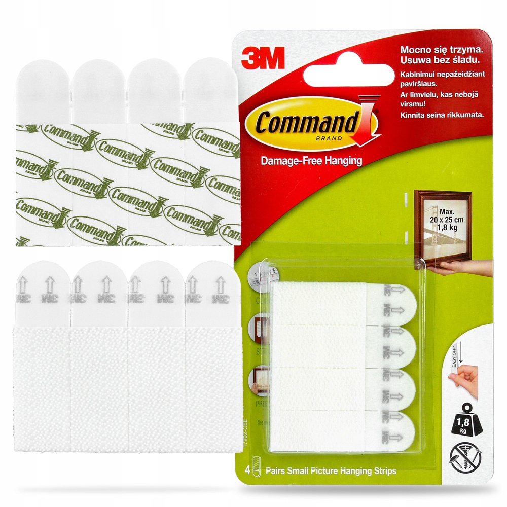 

Rzepy Ramek Obrazów Samoprzylepne Ozdób 1,8kg 8szt