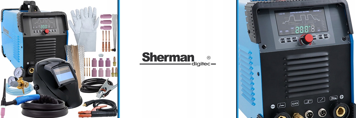 Spawarka TIG AC/DC Sherman TIG 200 Multipro Puls Rodzaj spawarka inwertorowa