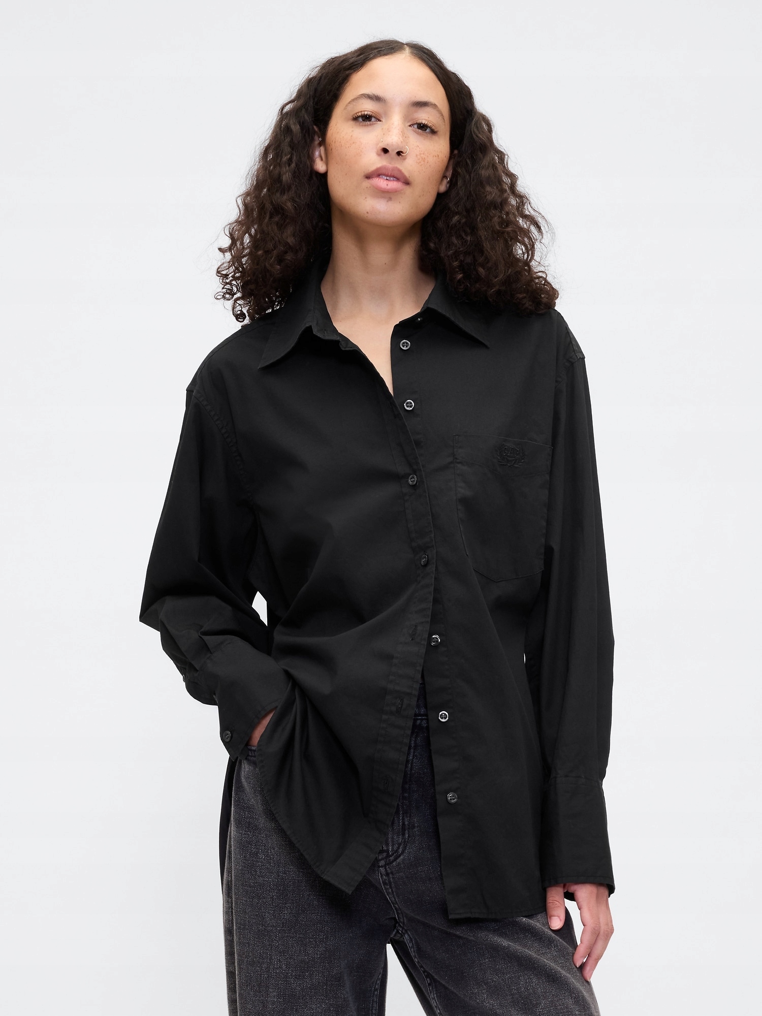 Gap Oversize popelínová košile Big Shirt