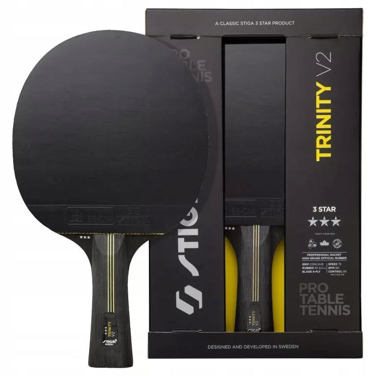 Stiga Rakieta Tenisa Stołowego Ping Pong Paletka 3 Gwiazdki Trinity V2 Itt