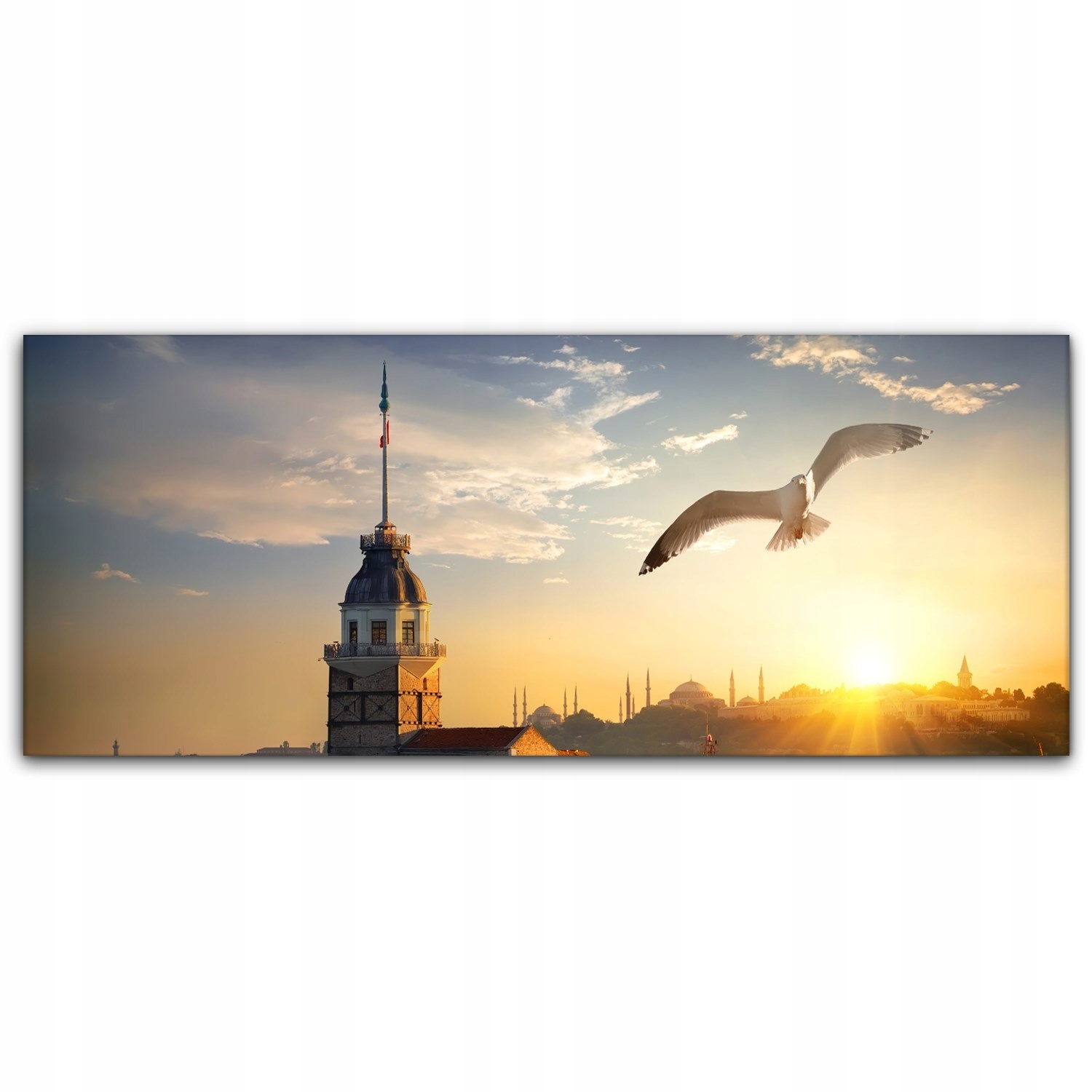 

Obraz canvas na ścianę 125x50 Morze Wschód Słońca