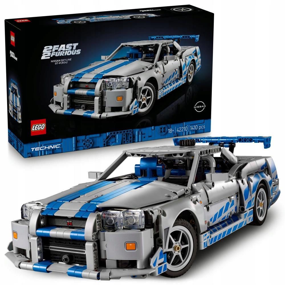 Lego Technic Auto Nissan Skyline Gt-r (R34) Příliš rychlé a zběsilé 42210