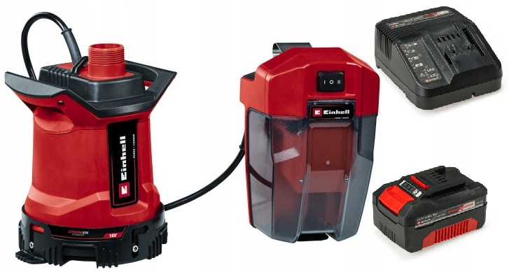 Einhell Ponorná Pumpa Na Špinavú Vodu Ge-sp 18/25 L, Akumulátor 4,0 Ah