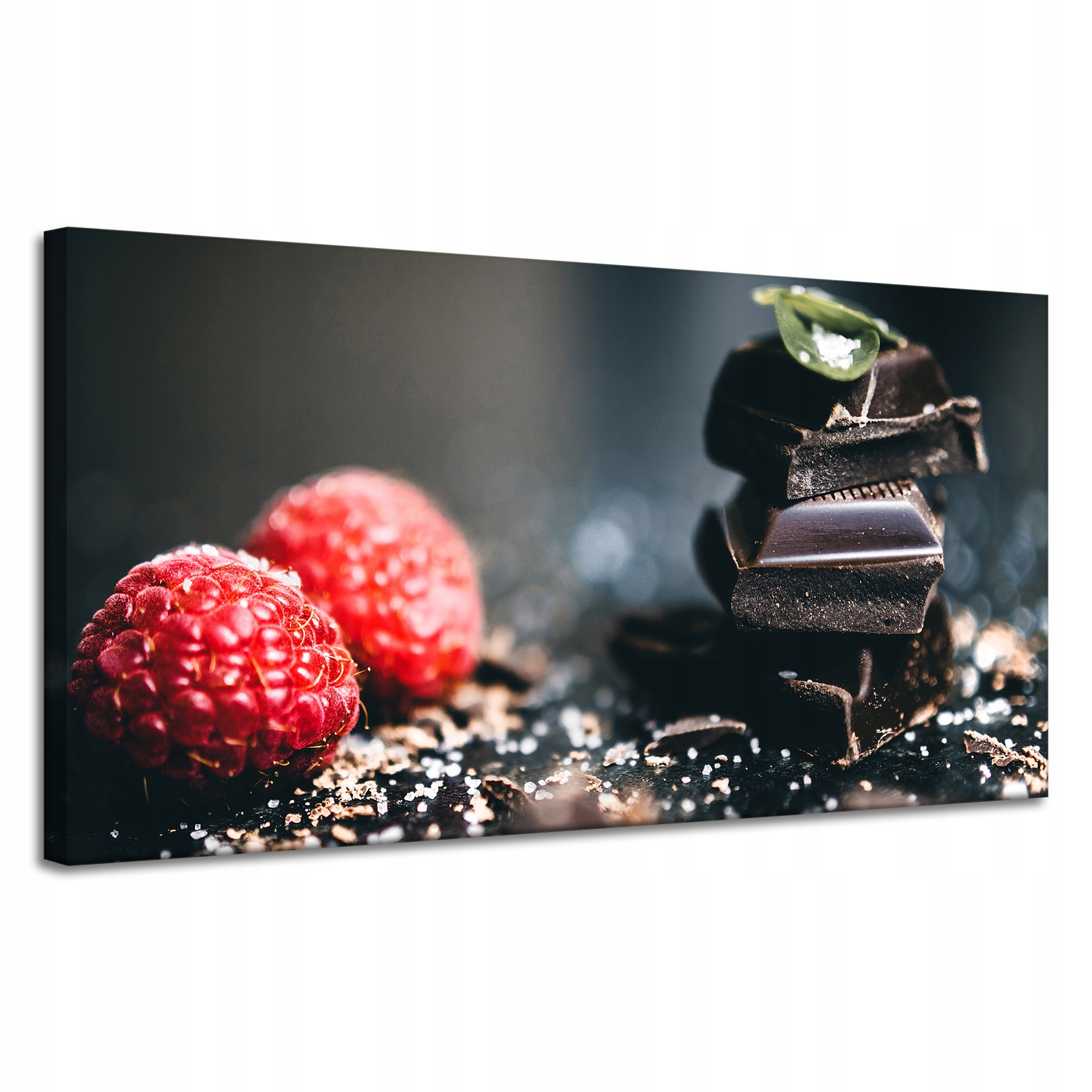 Obraz Canvas Kuchyně Čokoláda a maliny 120x60 cm