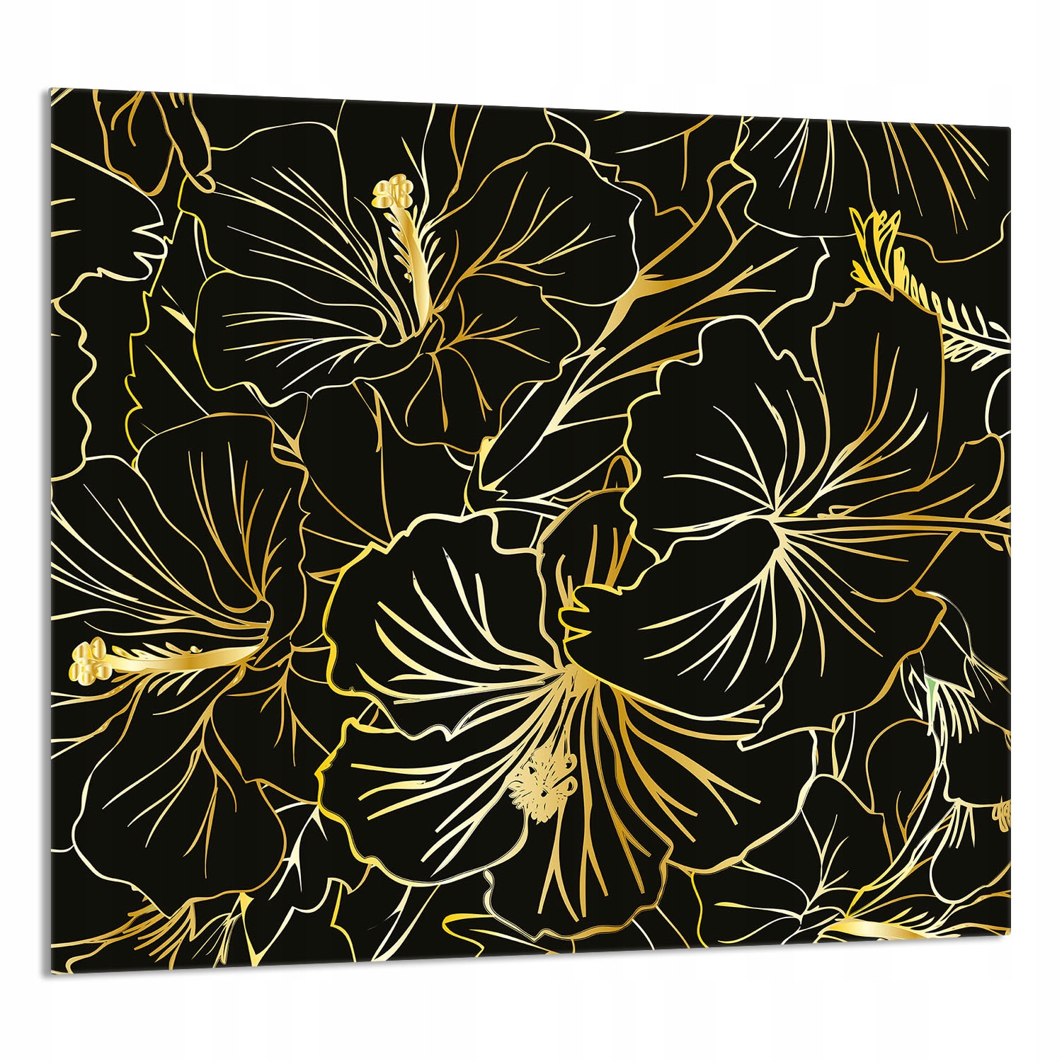 Skleněný Panel Do Kuchyně 65x60 Květiny Tvrzené Sklo