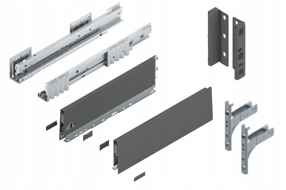 Blum Zásuvka Merivobox 400 stredná K Blm Antr 40 kg