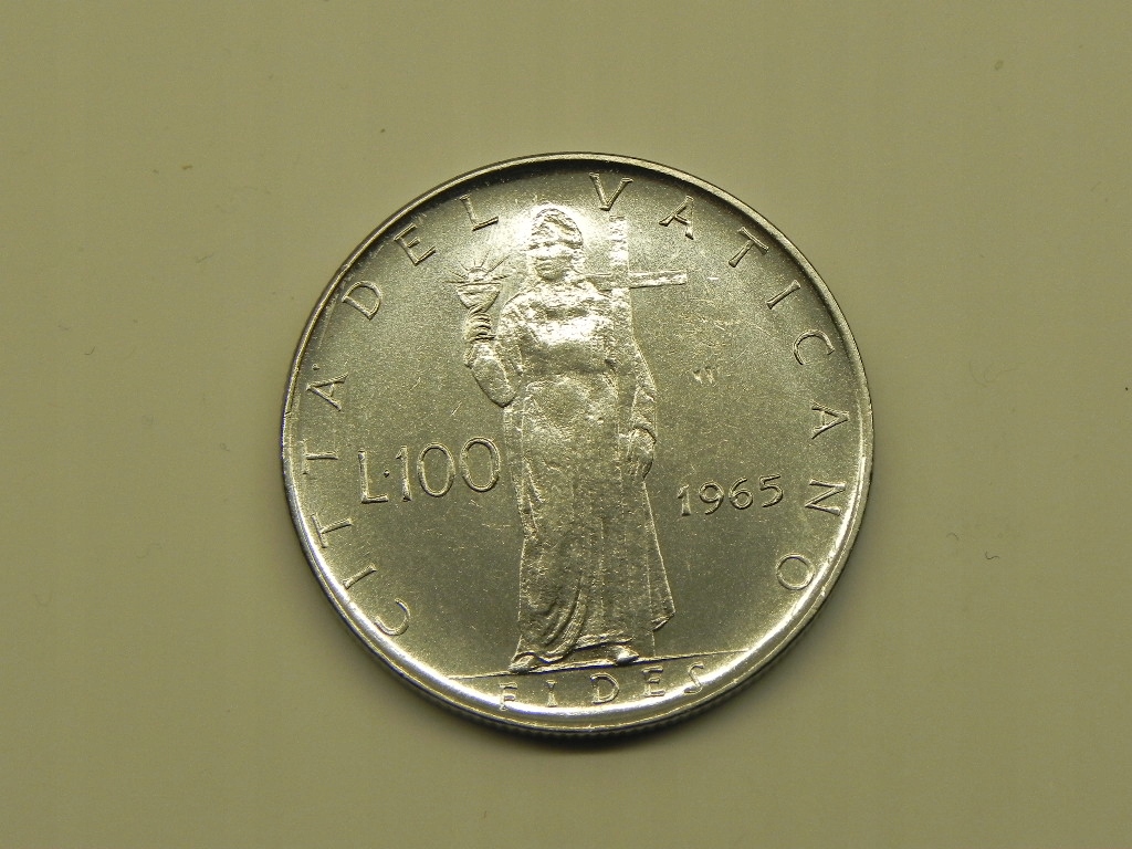 3344/ 100 LIRE 1965 WATYKAN