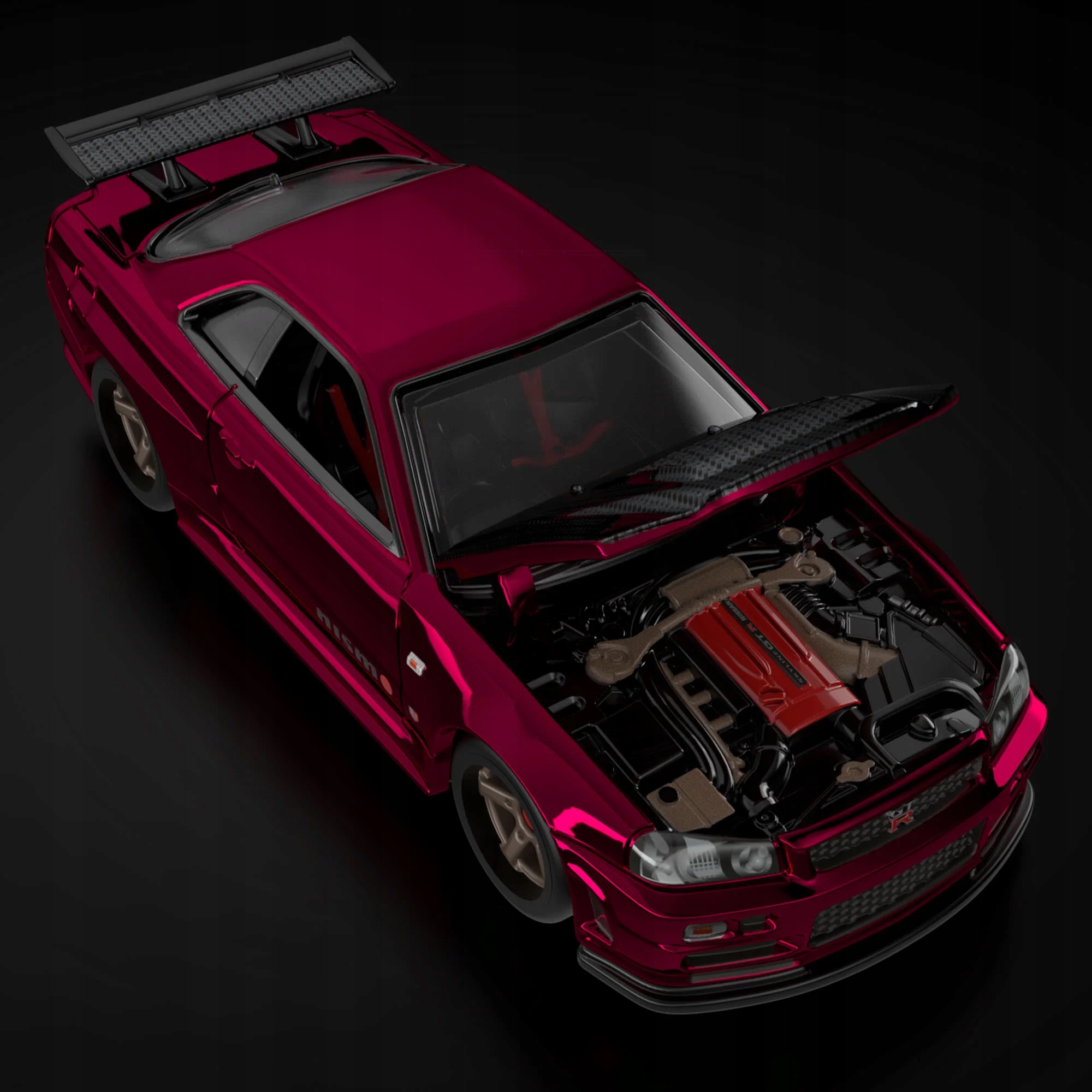 HOT WHEELS NISSAN SKYLINE GT-R BNR34 RED LINE CLUB 2024 HWF25