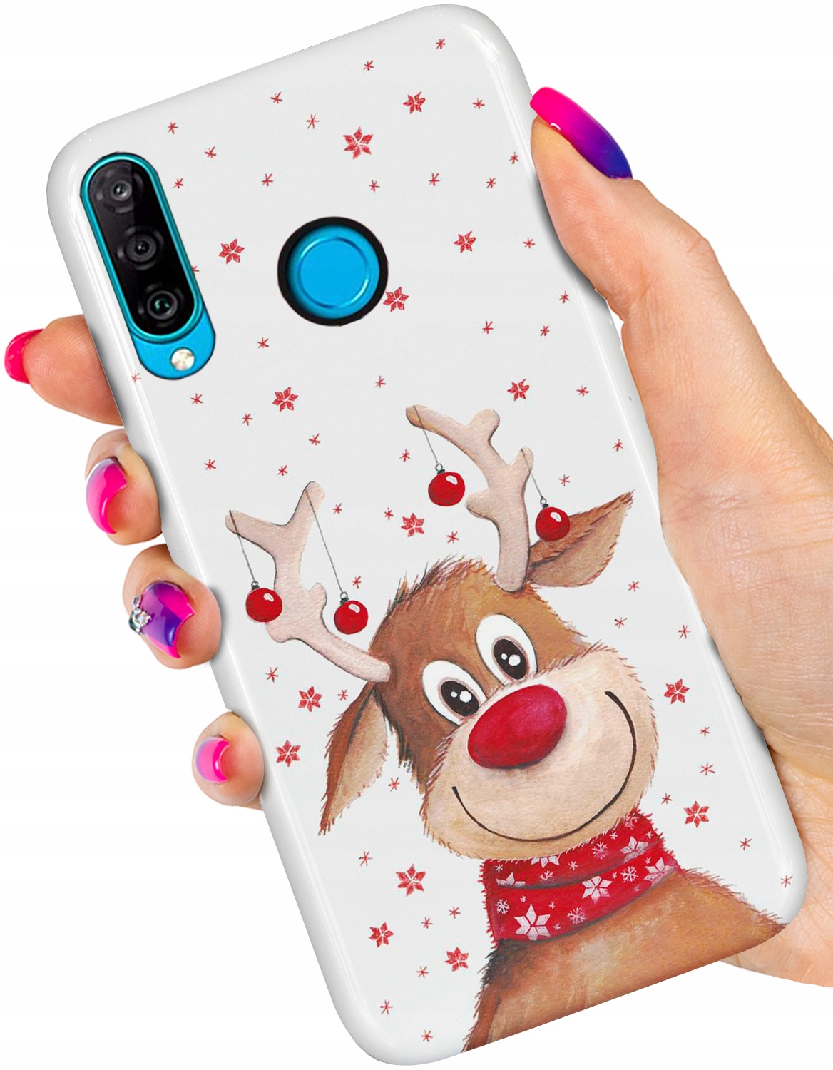 

Etui Świąteczne Case do Huawei P30 Lite Szkło