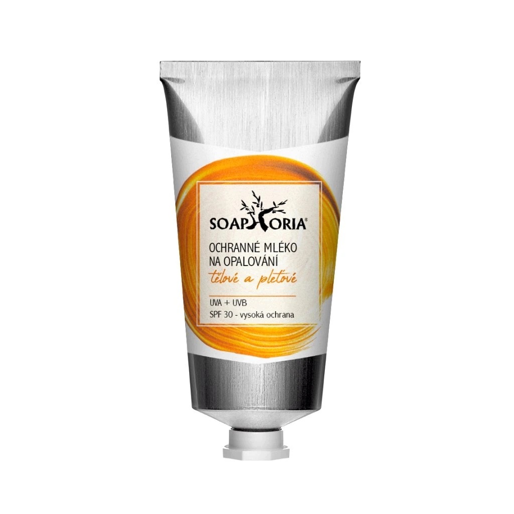 Soaphoria Ochranné tělové a pleťové mléko na opalování s SPF30 75 ml