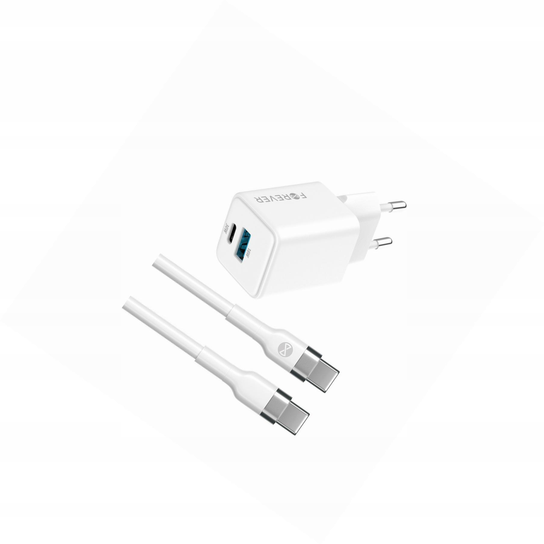Szybka ładowarka GaN 30W 2 wejścia Usb i Usb-c z kablem do Google Pixel 4a