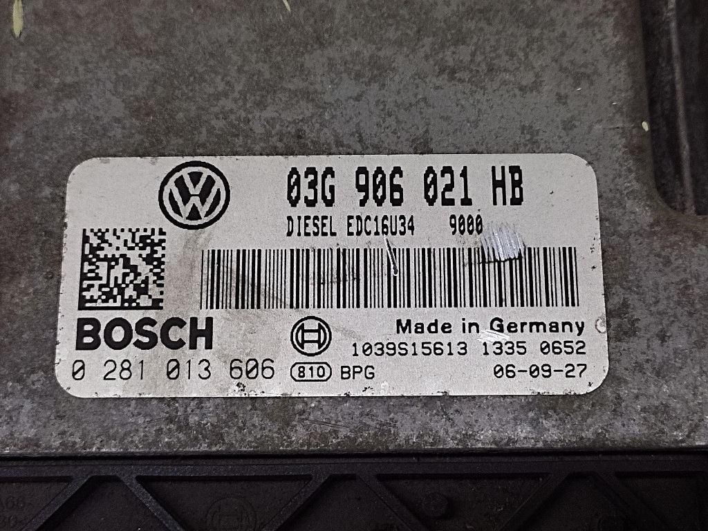 VW GOLF V control unit of the engine 0281013606