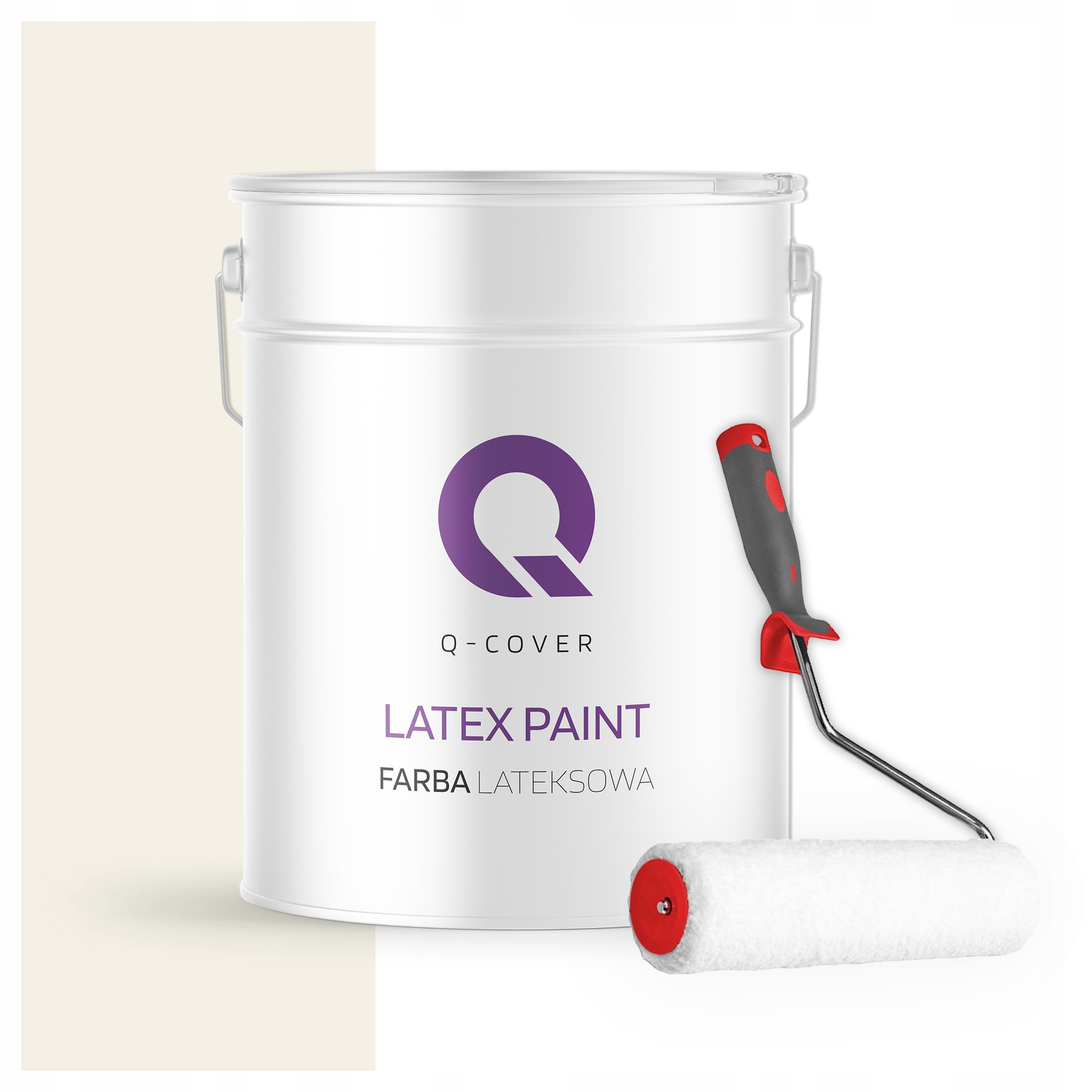 Latexová Farba Na Stenu Biela Žltá H6984 10L Mat Poľský Výrobca Valček