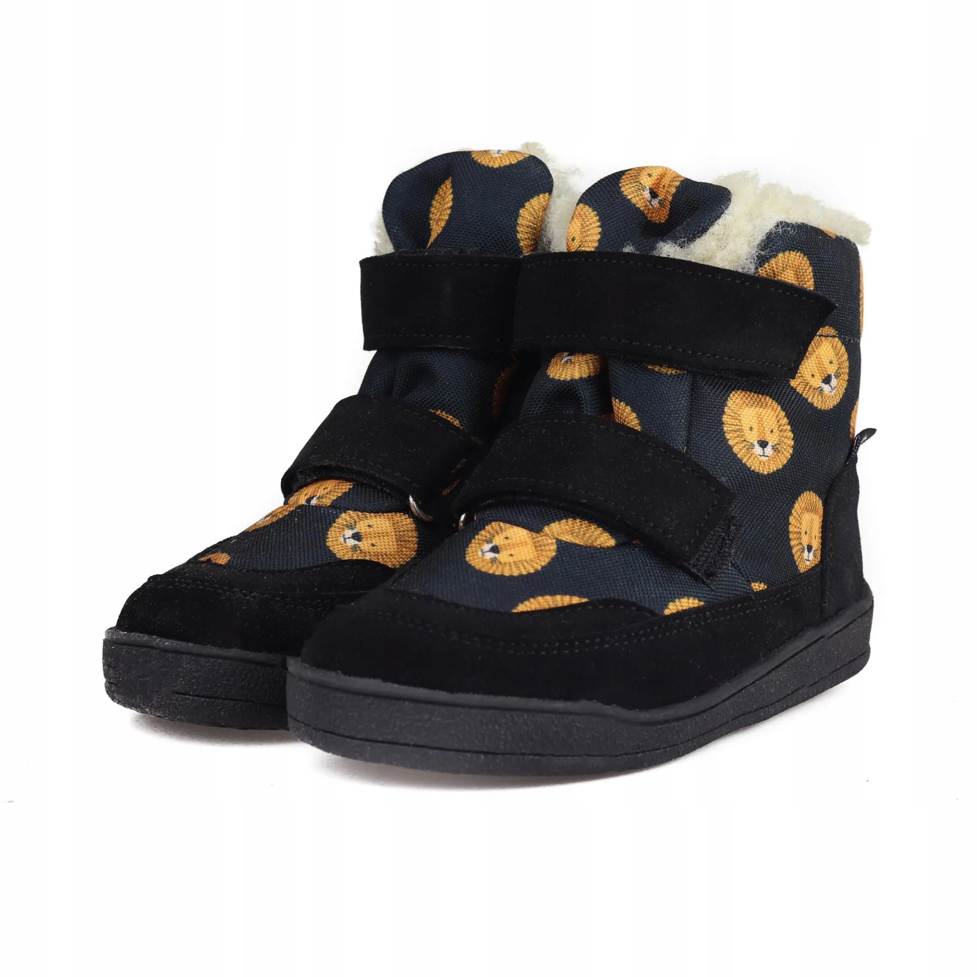 Mido 72-07 Black Lion Trzewiki Zimowe Barefoot Śniegowce Membrana Wełna r28