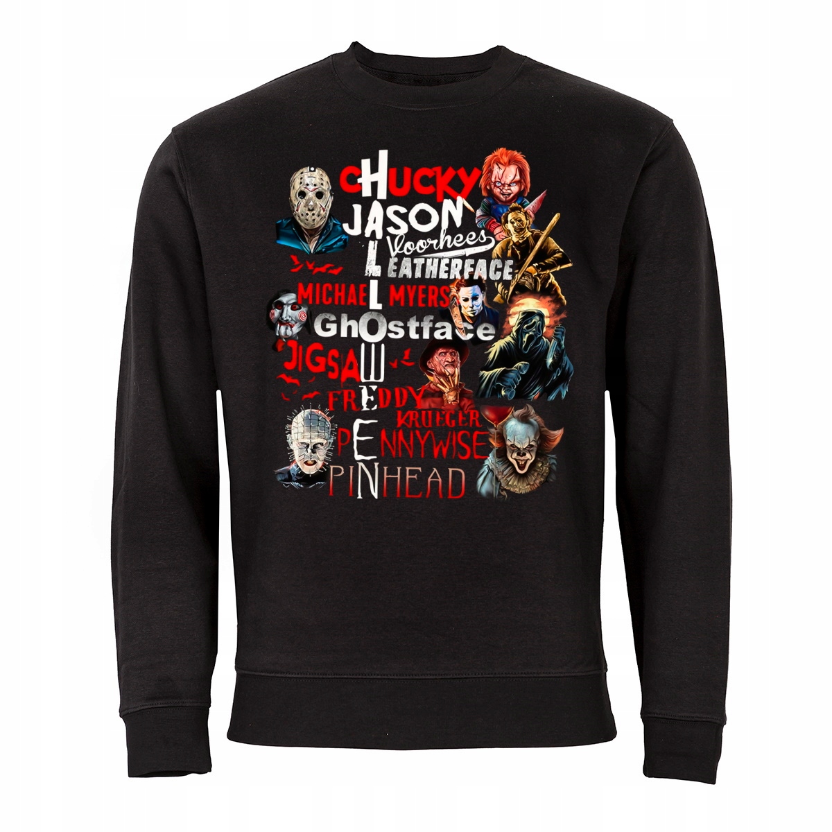 

Męska Bluza Filmowa Na Halloween Horror Postacie