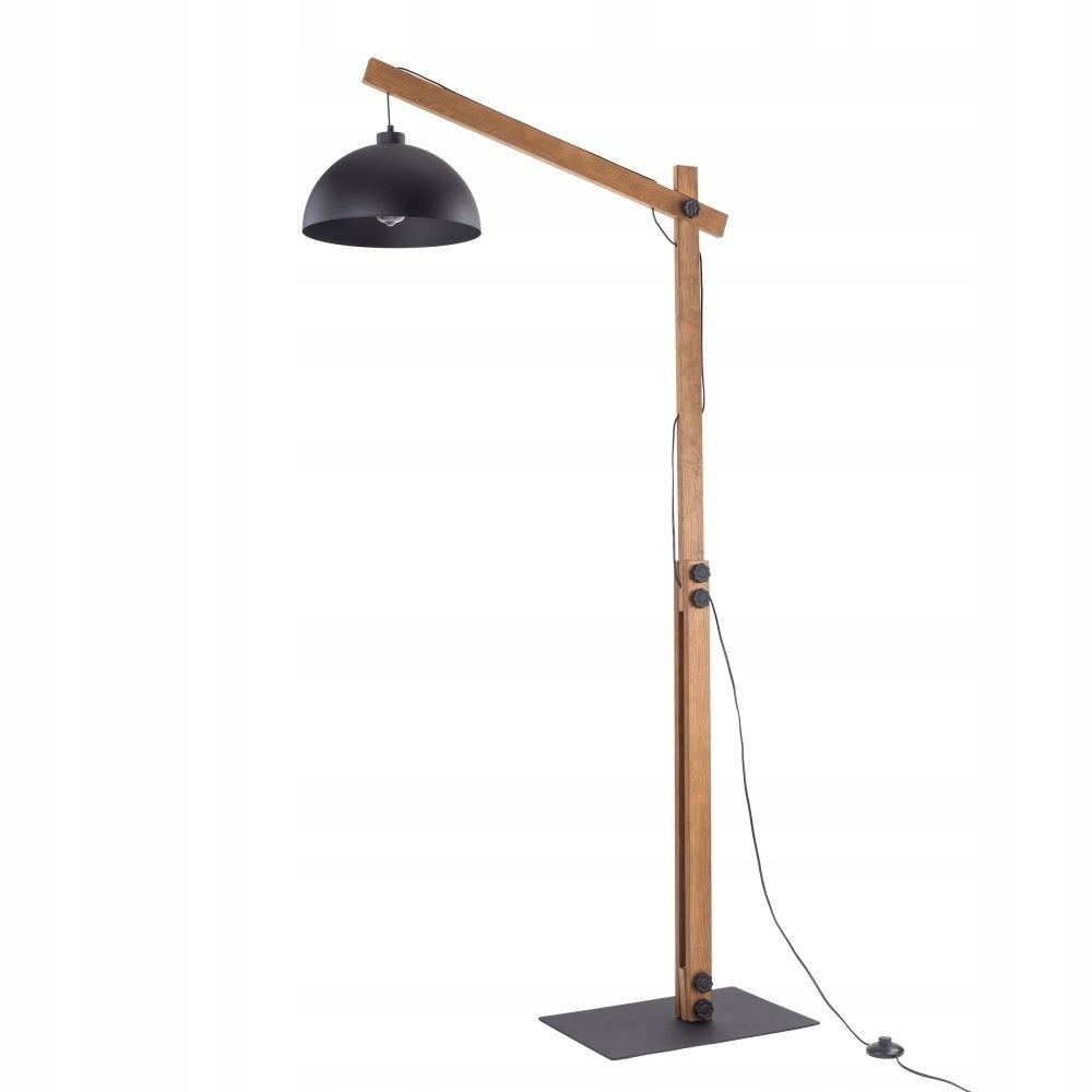 Stojacia podlahová lampa čierna Metal Vintage 180 cm Nožná Oslo Tk Lighting