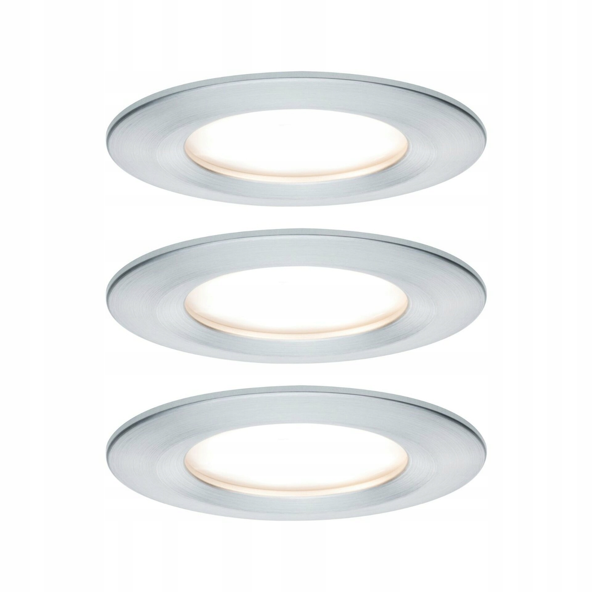 Paulmann Nova Led vstavané svietidlo 3x6,5W, hliník, nevýklopné, 2700K