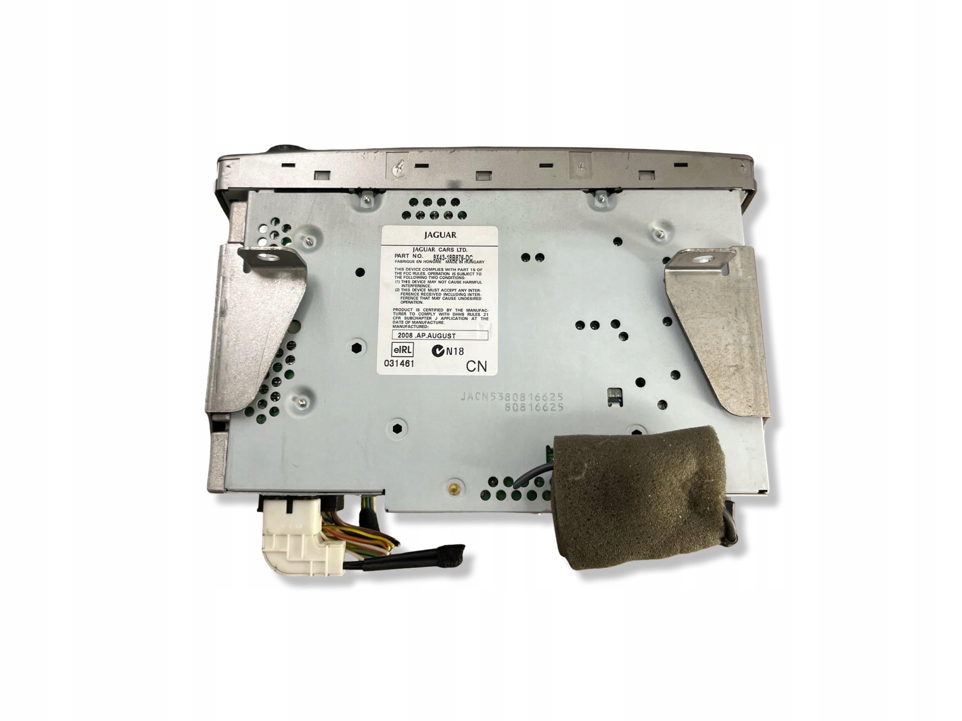Radio samochodowe Jaguar X-Type facelift X400 2008 9X4310E889BA