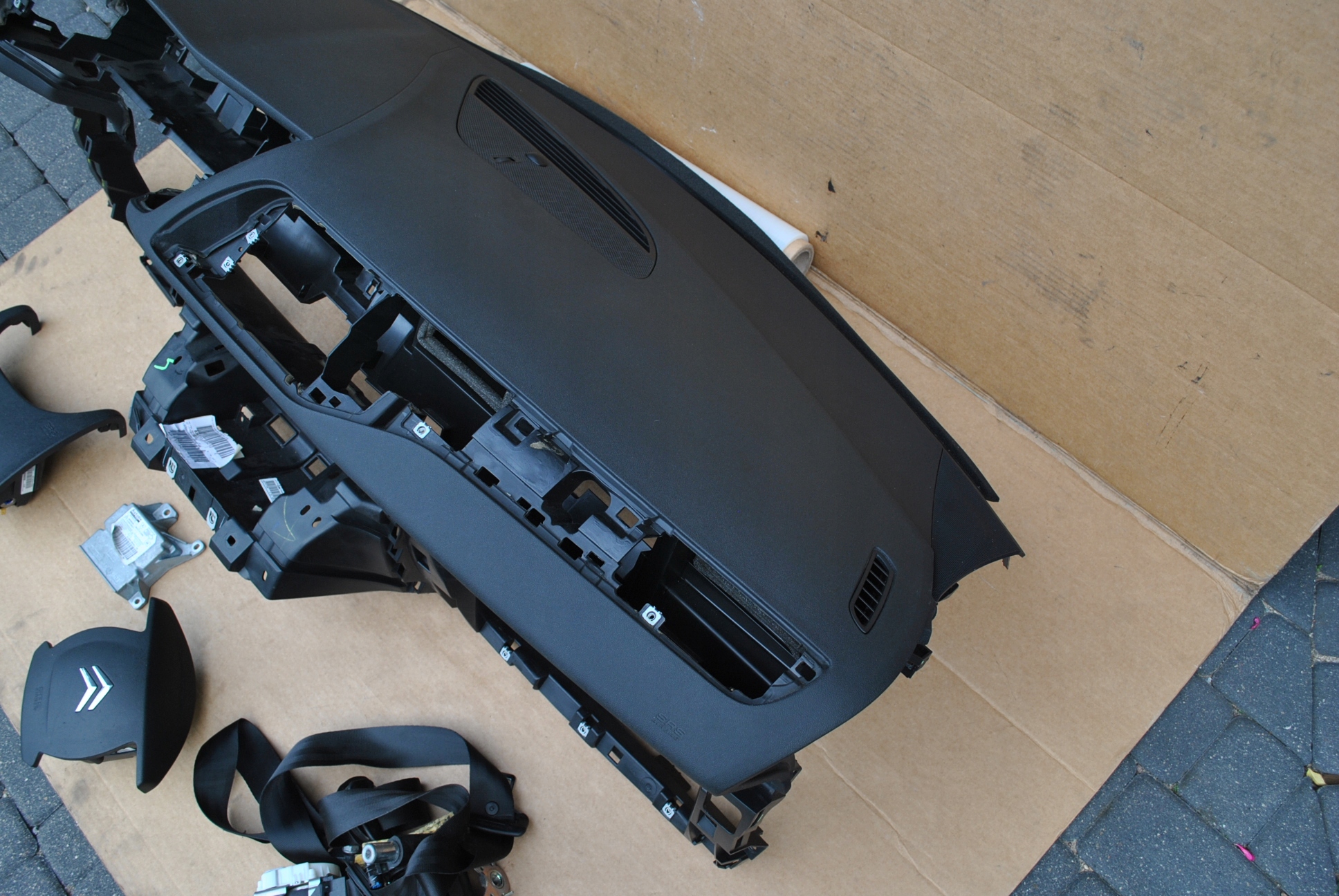 CITROEN C5 III dashboard console airbag tension belts KOMPLET