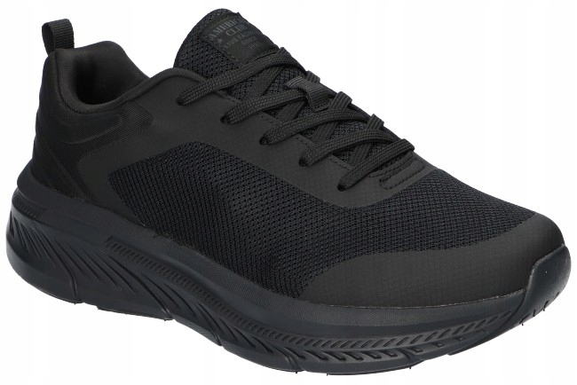 American Club HA89 Adidasy Tenisky Lehké Pánské Sportovní Boty Černé 46