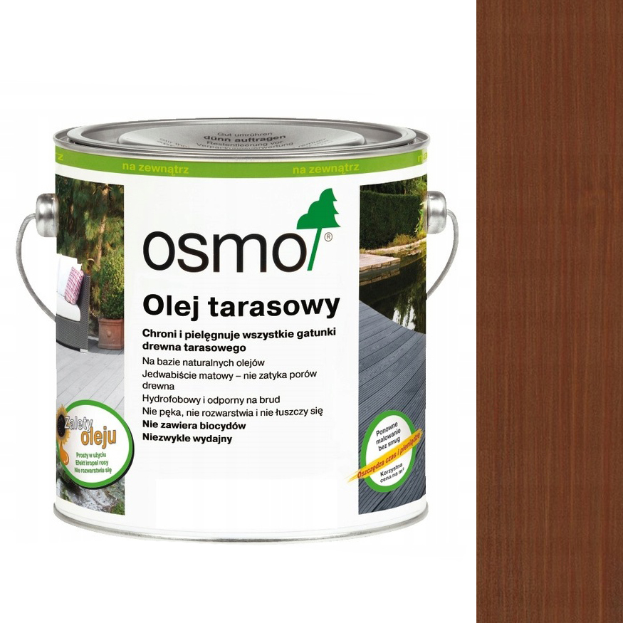 Olej tarasowy Osmo 016 do Drewna Bangkirai 2500ml