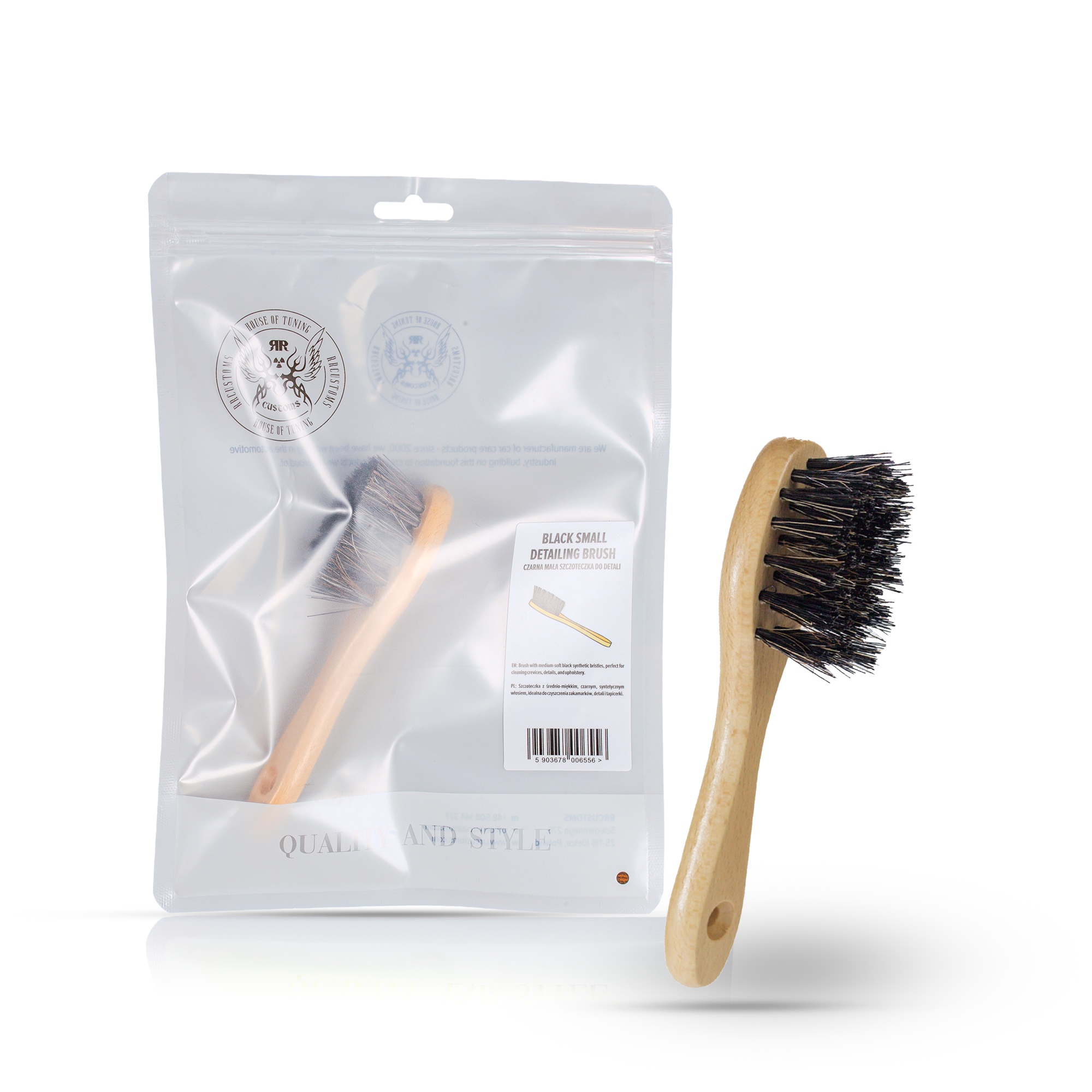 Rr Customs Czarna Mała Szczoteczka Do Detali