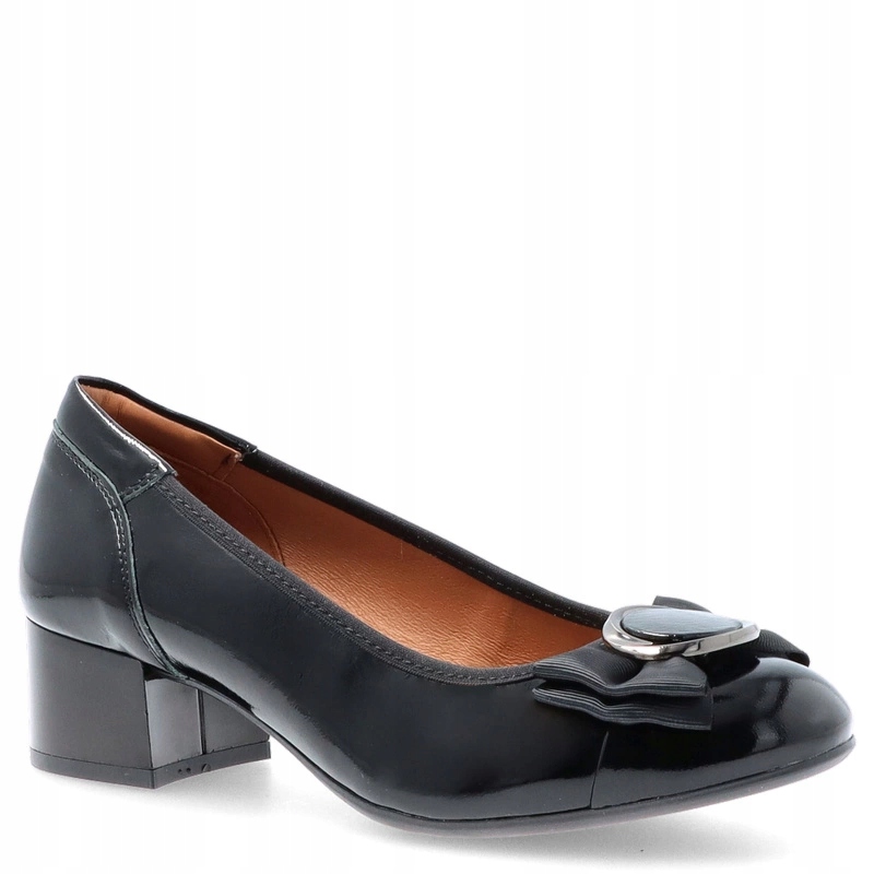 Kožené lodičky na podpatku Tymoteo G1075 Béžové 36