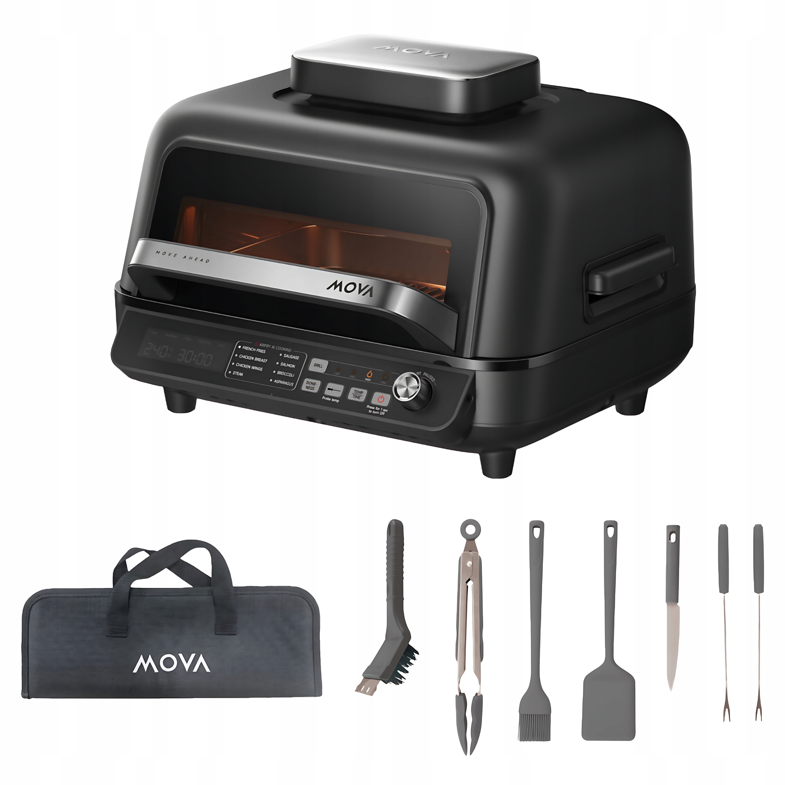 Grill Elektryczny Mova IG20 Pro 6,5l Airfryer Akcesoria Do Grillowania