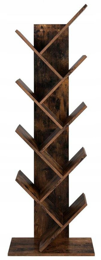 Regál, police do kanceláře, rustikální, 141,5 cm