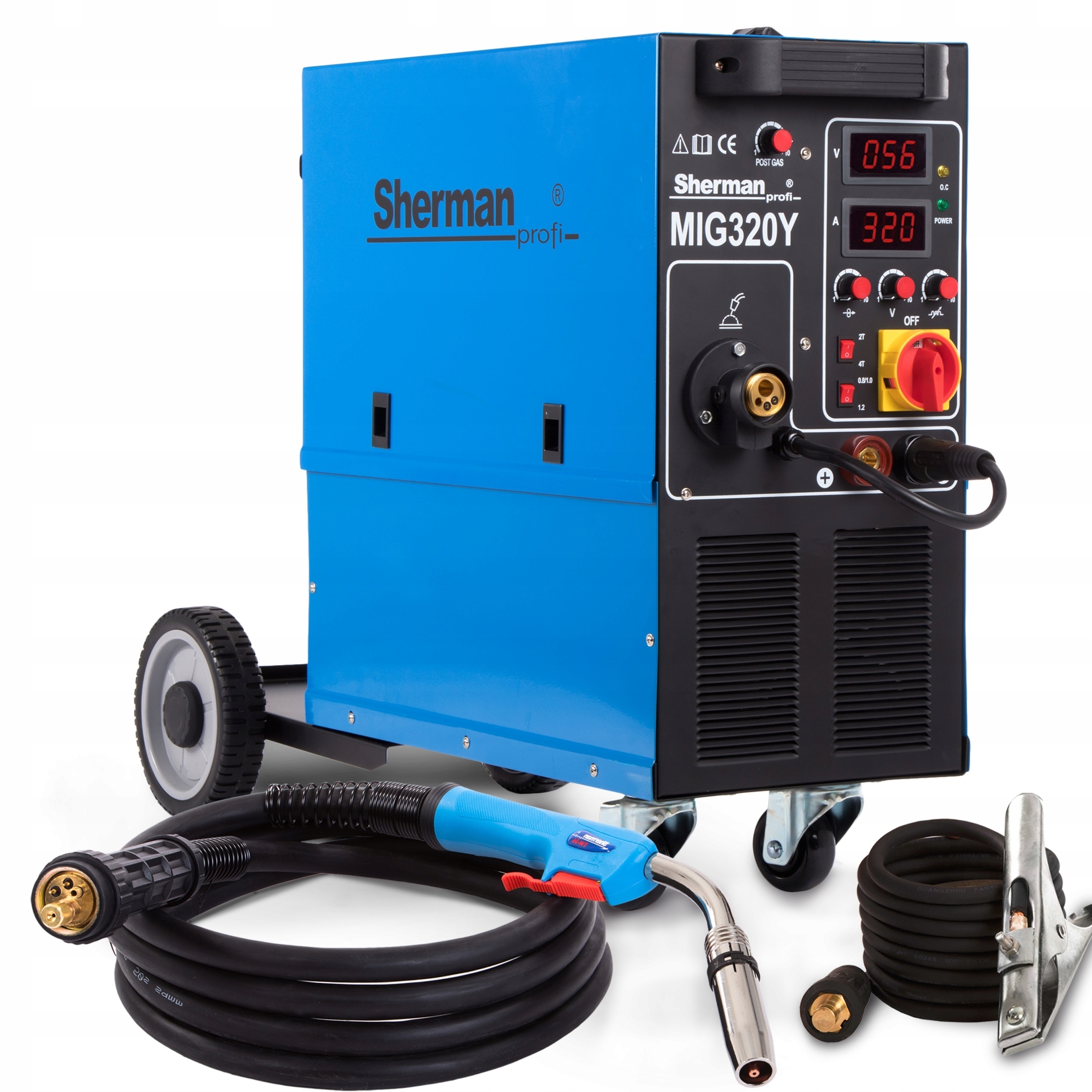 Invertorová Svářečka Migomat Sherman Mig 320Y 4R 400V 320A 4X4 Hliník