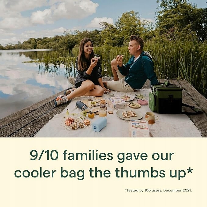 Nâtaka duża zielona torba termiczna 15L na piknik, kemping, podróże EAN (GTIN) 5906063433197