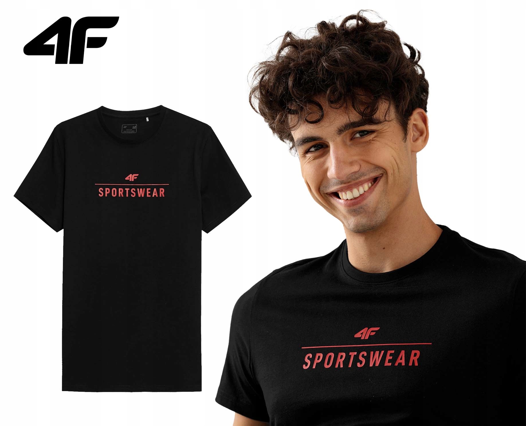 

T-shirt Męski 4F Koszulka Bawełna L22 TSM354 M