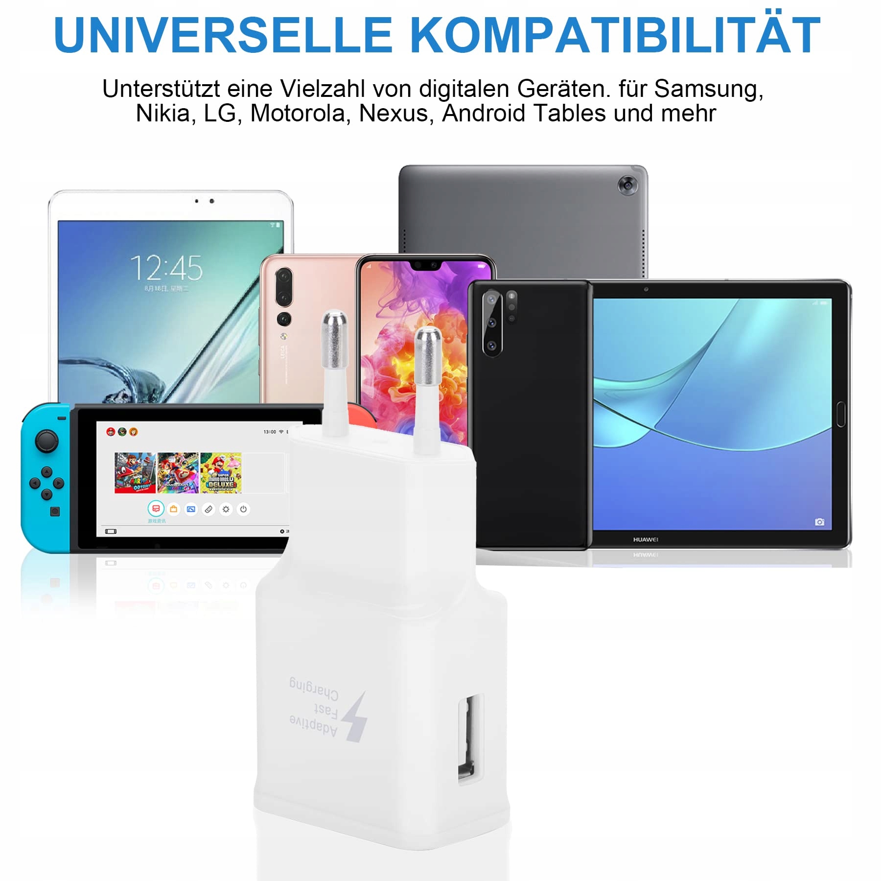 KAIMENGLONG Szybka Ładowarka USB Do Samsung Galaxy S22 S21 S20 S10 — miniatura 5