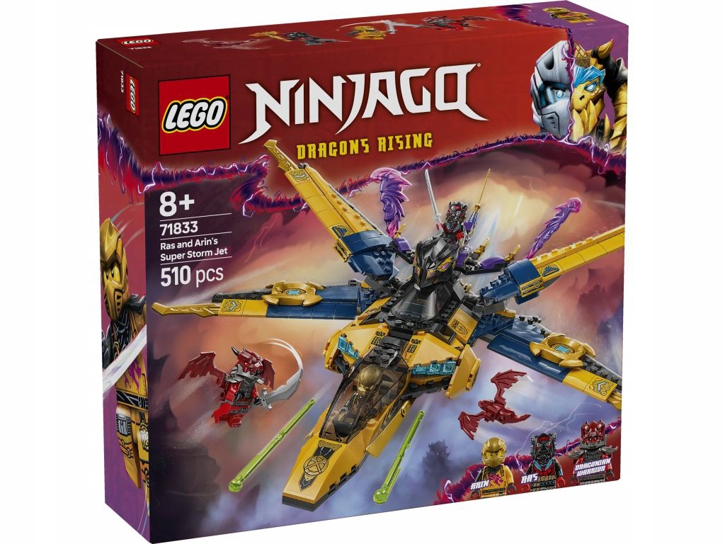 Lego Ninjago Ras A Bouřkový Supertryskáč Arina Sada Kostek 71833