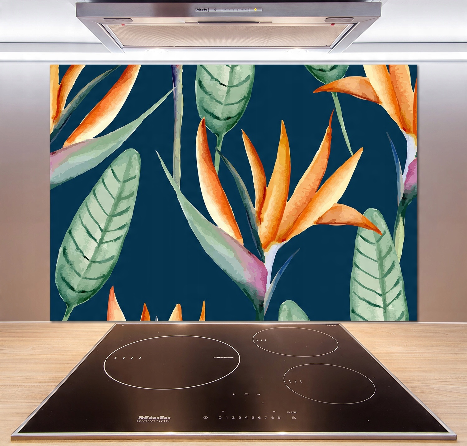 

Panel lacobel Strelicja królewska 100x70 cm + Klej