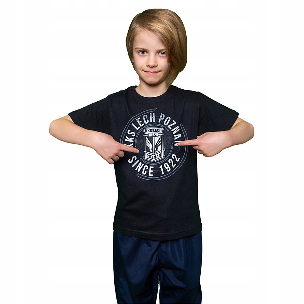 KOSZULKA DZIECIĘCA LECH POZNAŃ 1922 CZARNA 116 EAN (GTIN) 5903899954360