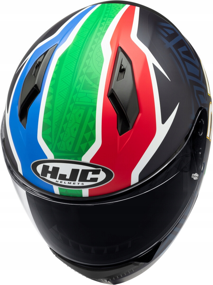 Kask HJC C10 BB33 Blue/green/red SF niebieski/zielony/czerwony Półmat M Rozmiar M