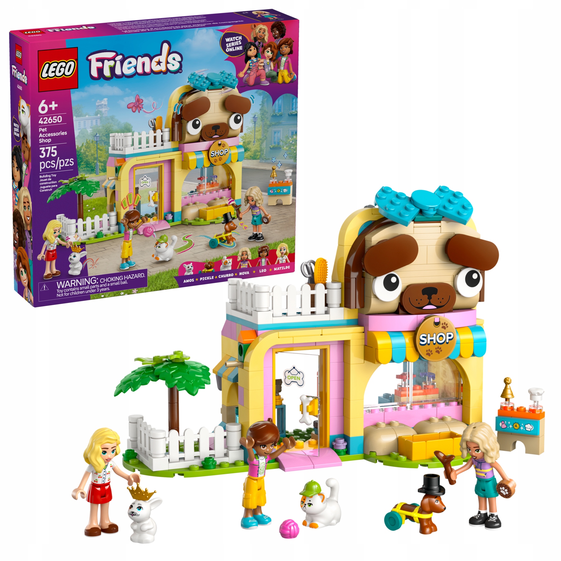 Lego Friends Obchod s doplňky pro zvířata 42650 zábava pro děti +6