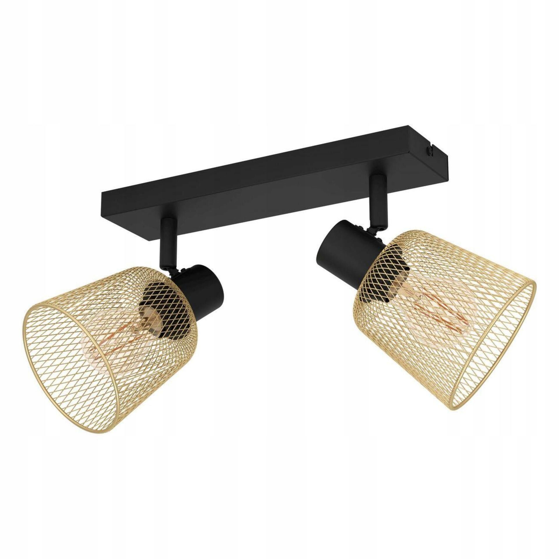 Bodové svietidlo Eglo Coslada E27 čierna/mosadz 2x80W