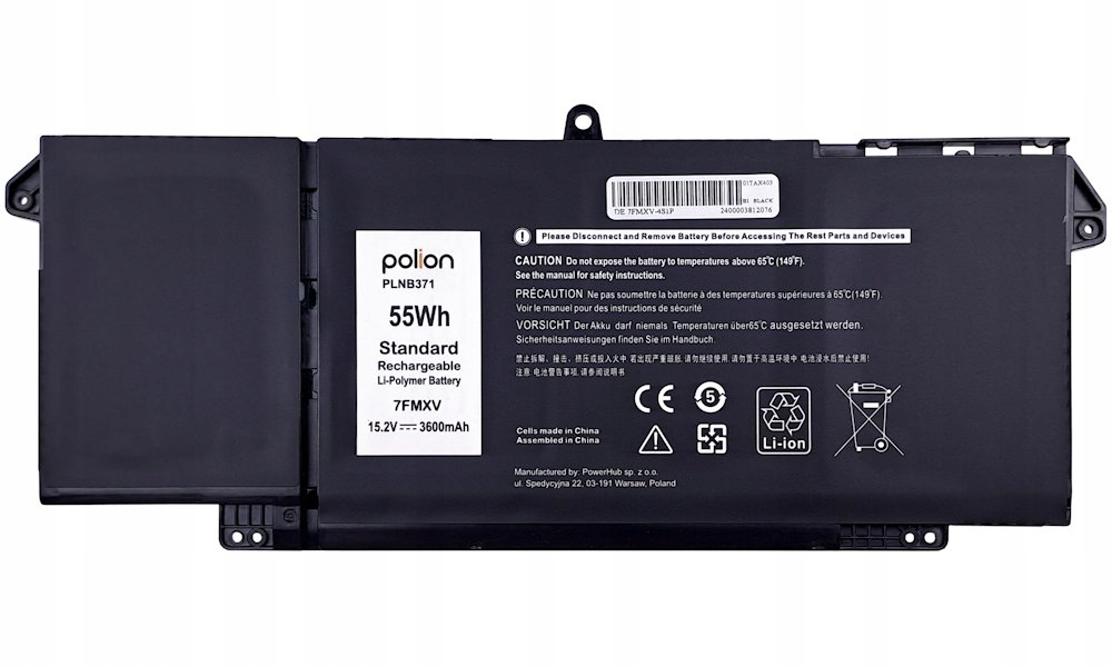 Trx Baterie Polion 7FMXV pro notebooky Dell 451-BCSM Latitude 5320 7320 742