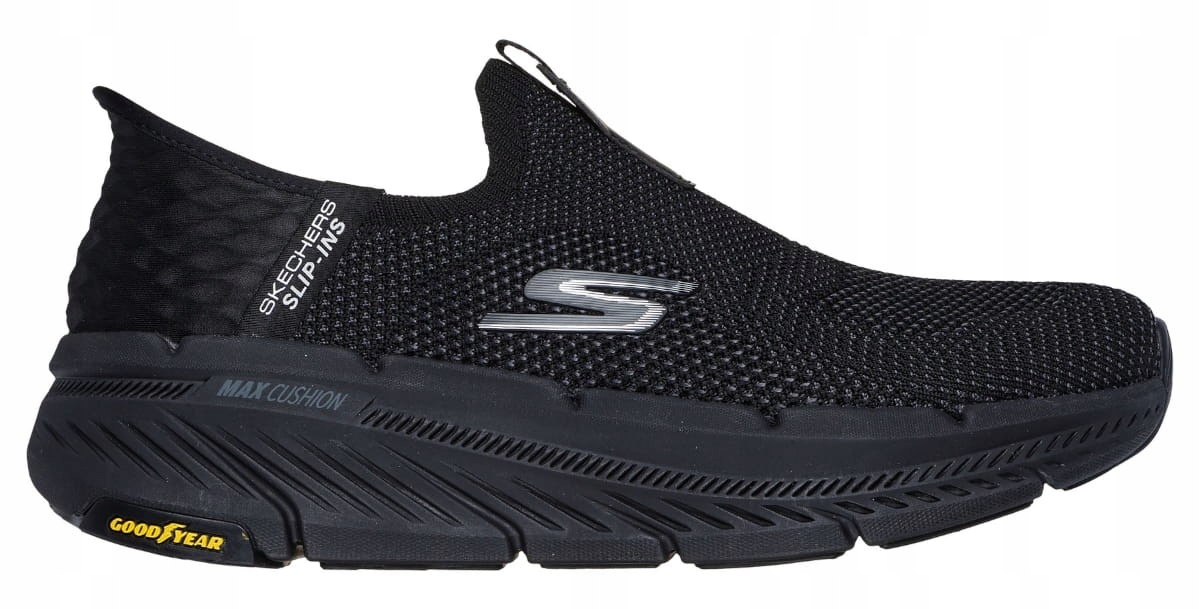 Černé Nazouvací Pánské Běžecké Boty Lehké, Pohodlné Skechers 41