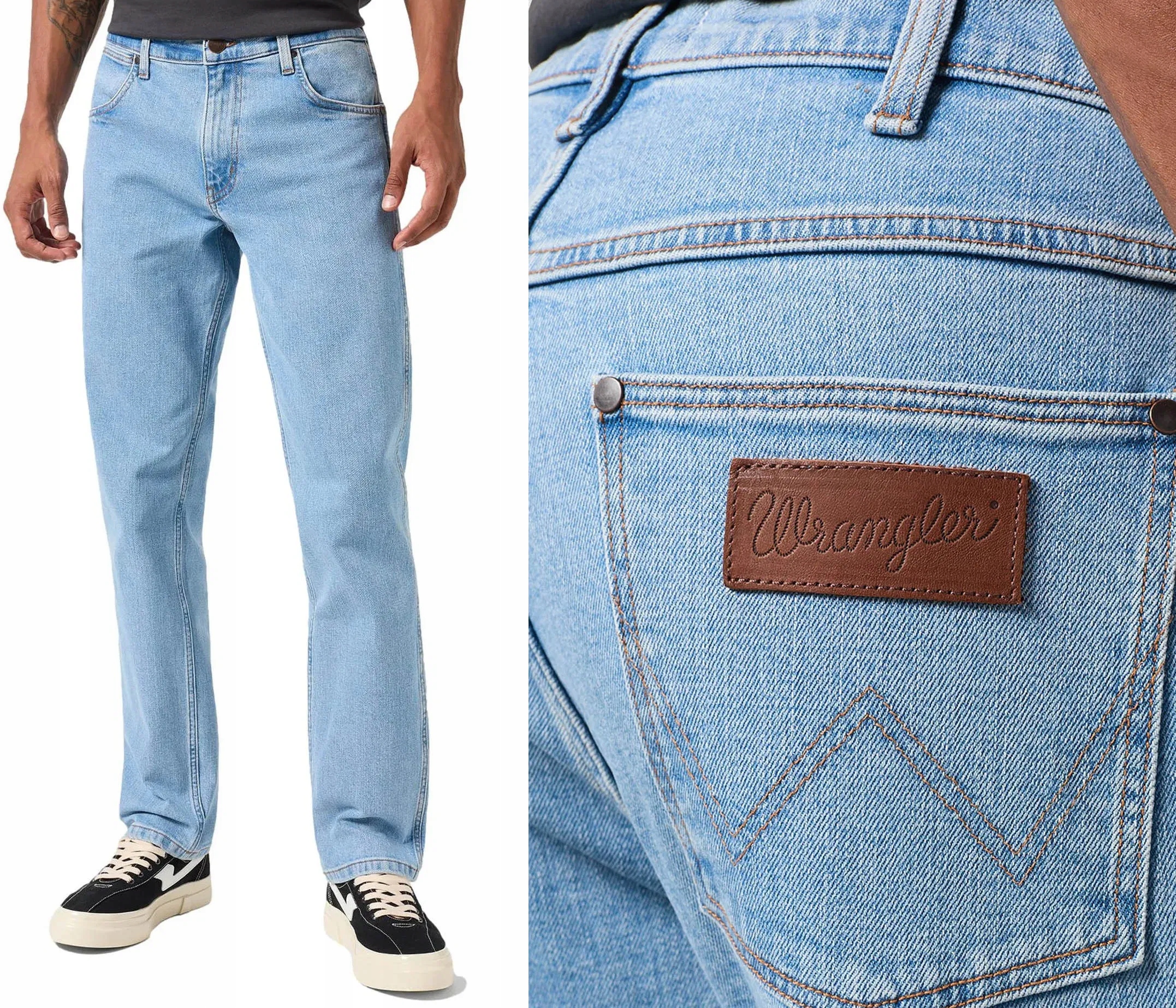 Wrangler Kalhoty Jeans Greensboro 803 Modrá W36 L32