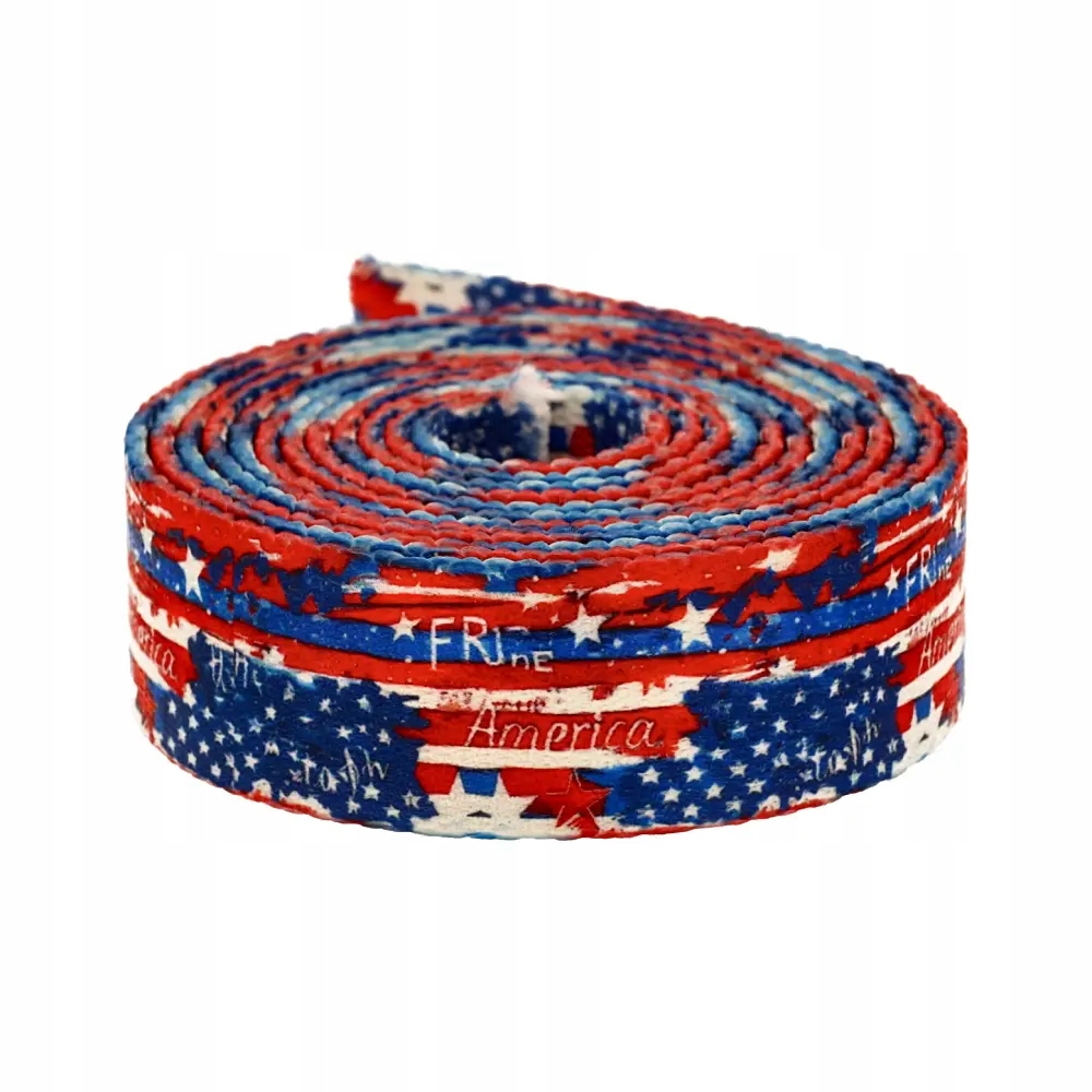 Popruh s potiskem Sublimace Usa Stars 48 m hladká 1,7 mm 40 mm