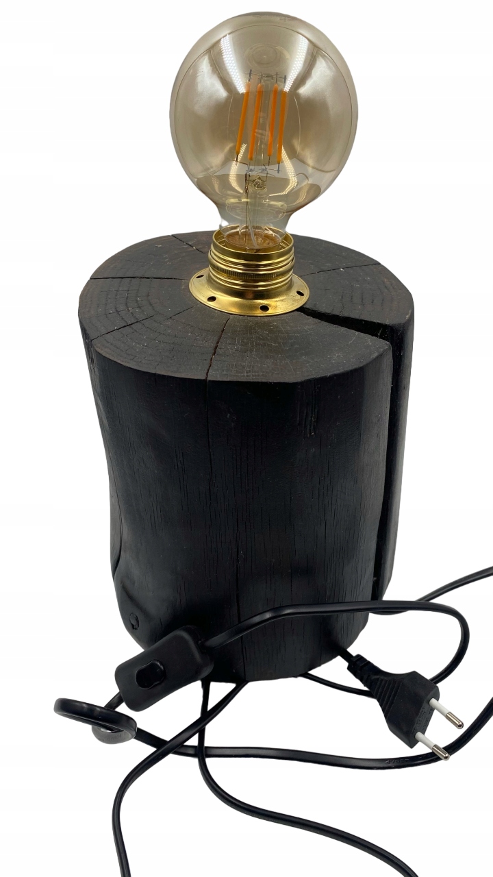 Dřevěná stojací lampa Ruční Práce Unikátní lampa