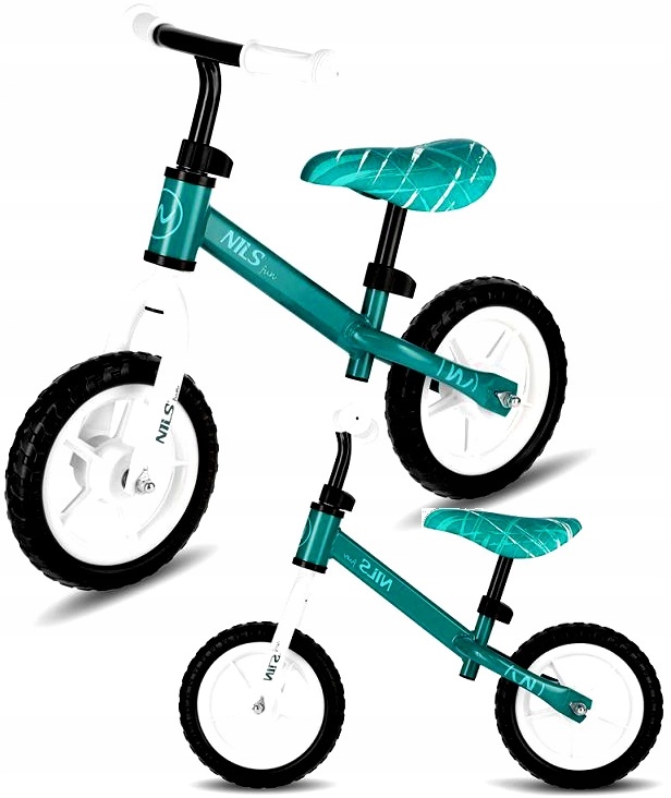 Dětské běžecké kolo pro dívku Lehké nastavitelné sedlo Zelené