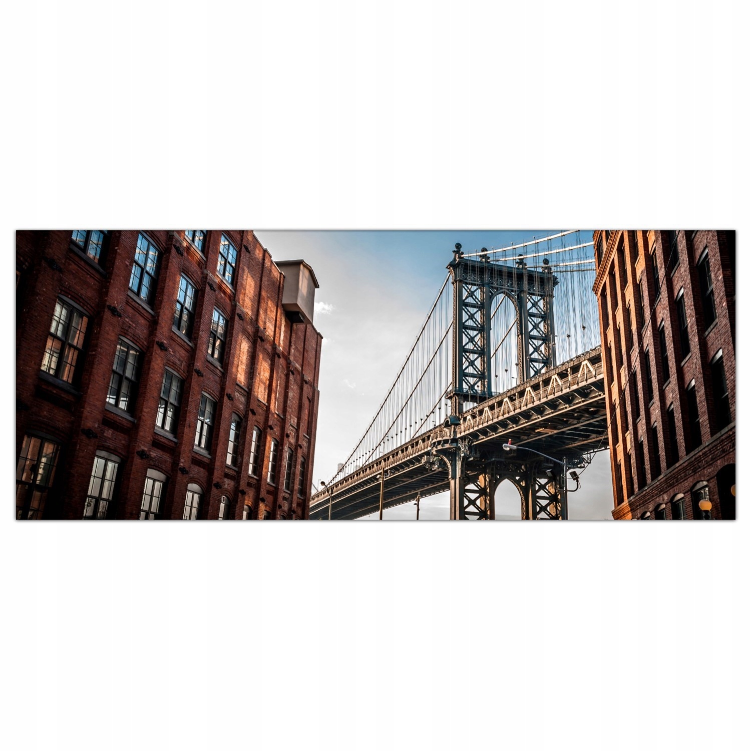 Manhattan Most Město 125x50 Tvrzené sklo panel
