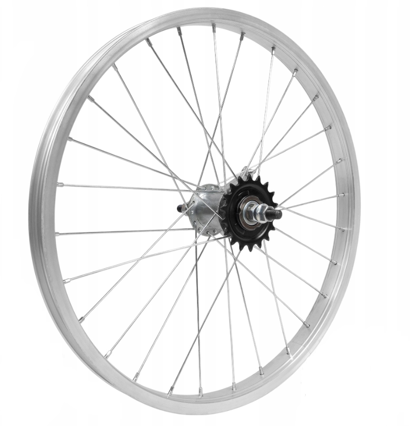 Kolo na kolo 24palcové hliníkové zadní torpedo, stříbrný komplet